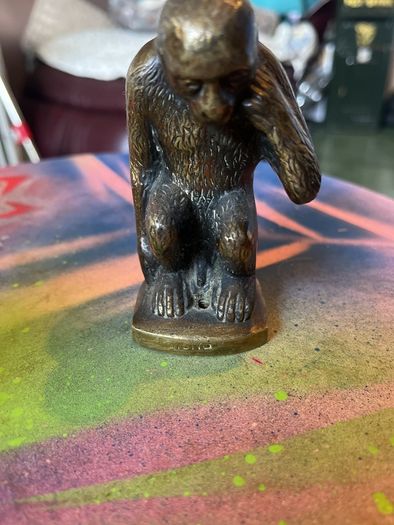 Very old brass monkey