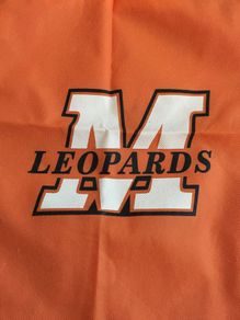 New Malvern Leopards Orange Drawstring Bag