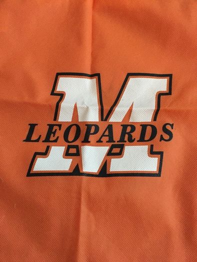 New Malvern Leopards Orange Drawstring Bag