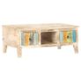 Coffee Table 100x55x40 cm Rough Acacia Wood Image 8