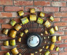 Metal Sunburst Mirror Statement