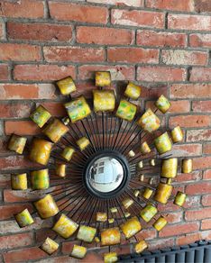 Metal Sunburst Mirror Statement