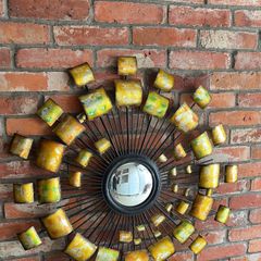 Metal Sunburst Mirror Statement