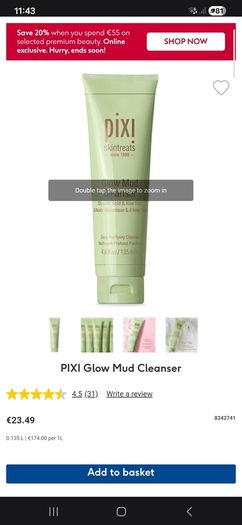 Pixi Glow Mud Cleanser, brand new