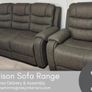 All New Maddison Full Recliner Free Delivery Sofa Set Image 2