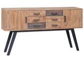 Side Cabinet 140x30x75 cm Solid Teak