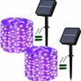 Solar Fairy Lights Outdoor, 2 Pack 12M/40Ft 120LEDs Solar String Lights, 8 Modes Waterproof solar Garden Lights Indoor/Outdoor (MULTIPLE COLOURS) Image 6