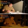 SALE |  USB LED Desk Lamp Clip On Light, Clip on Reading Light 48 LED 3 Light Mode 10 Dimmable Brightness, 360 Dwgree Flexible Gooseneck Clip Lamp for Reading Studying Headboard Bedroom Lighting Image 2