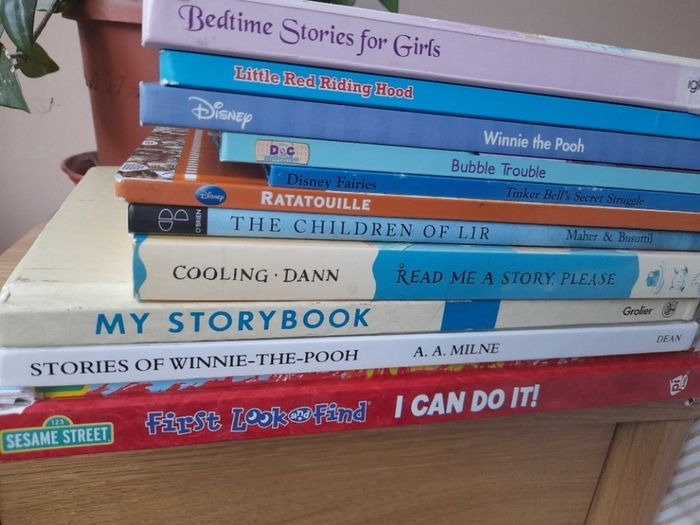 An array of children's books - from E1-E4