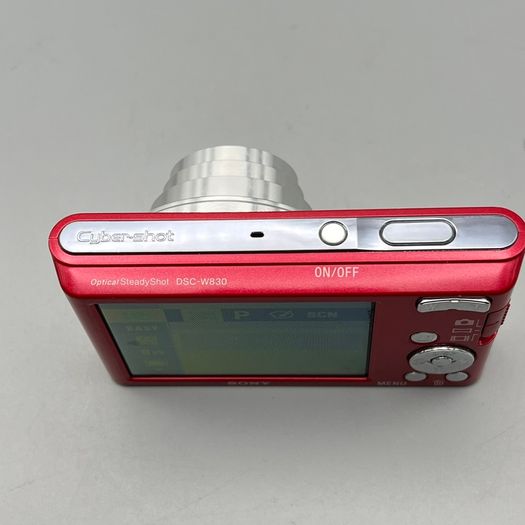 Sony DSC-W830 20.1MP Digital Camera Red - Full Kit