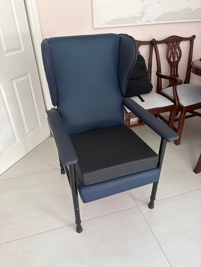High back orthopaedic chair & cushion