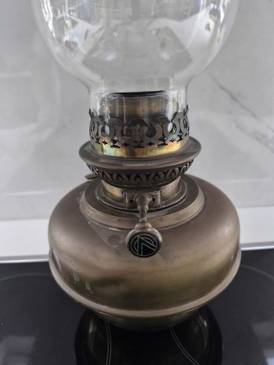 Brass antique oil lamp