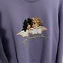 FIORUCCI Angels Logo Lavender Sweatshirt Size M! Image 6