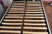 Very Sturdy Cream Leather 4Ft Small Double Bed Frame - Can Deliver