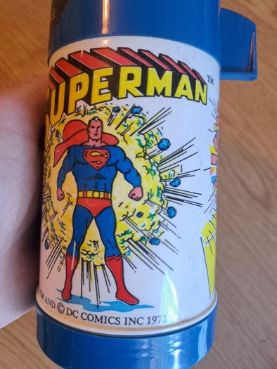 Vintage 1971 Superman Aladdin  Vacuum Flask