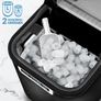 Ice Cube Machine Stainless Steel 12 kg - 24 h Ice Cube Maker 2.2 Litre Water Tank Ice Maker LED Display & Self-Cleaning Function 2 Ice Cube Sizes (Silver) Image 6
