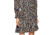 Brand new REISS Lilia Abstract Feather Mini Dress