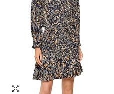 Brand new REISS Lilia Abstract Feather Mini Dress