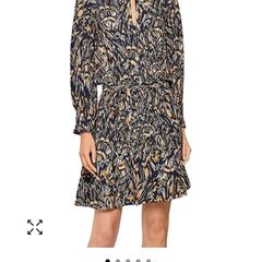 Brand new REISS Lilia Abstract Feather Mini Dress