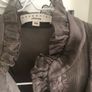Designer dress flapper cut style in silk crepe Image 3