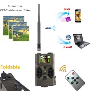 2G GSM MMS SMTP Hunting Trail Camera Cellular Mobile 16MP 1080P Photo Traps Wild Farm Farming Camera HC300M Wireless Wildlife Surveillance