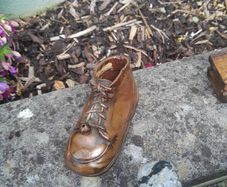 old child copper shoe