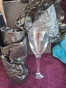 John Rocha Waterford Crystal Geo Red Wine Glasses x 4