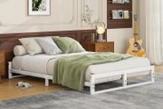 Double Bed Frame,4ft6 Floor Bed Frame Double Bed Base with Reinforced Steel Slats