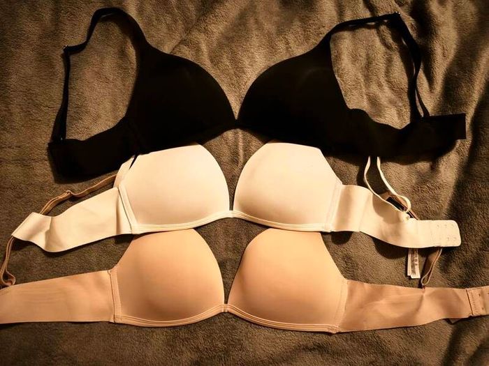 3 Pack Wire-Free Bras UK 38B EUR 85B