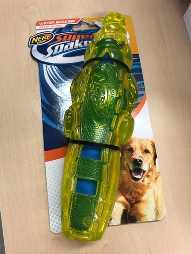 Dog water soaking cooling toy nerf dog