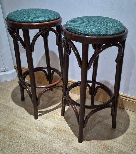 Pair of Vintage Bentwood Bar Stools