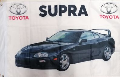 Toyota Supra Flag black 3ft x 2ft.