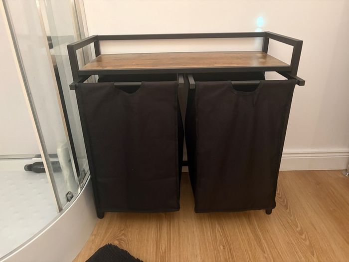Laundry Hamper 2 Sections 95L