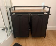 Laundry Hamper 2 Sections 95L