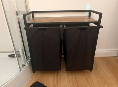 Laundry Hamper 2 Sections 95L