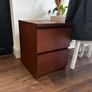 Ikea malm bedside lockers x2 Image 2