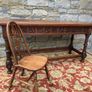 Early 20th Century Jacobean Revival Carved Oak hall table. Image 10