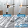 Gold Crystal Ceiling Lights,3-Light Modern LED Chandeliers Fitting,Industrial Crystal Semi Flush Mount Ceiling Lighting for Hallway Living Room Kitchen Bathroom,Dia 36.5cm Image 4