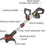 Garden Cordless Grass Trimmer with Command Feed And 2 Batteries Strimmer Line Strimmers Edge Cutter for Lawn Edger Pruning Weed Image 3