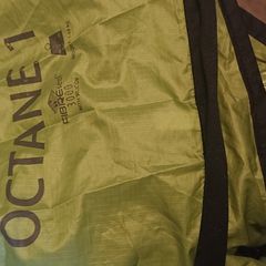 Green hiking tent