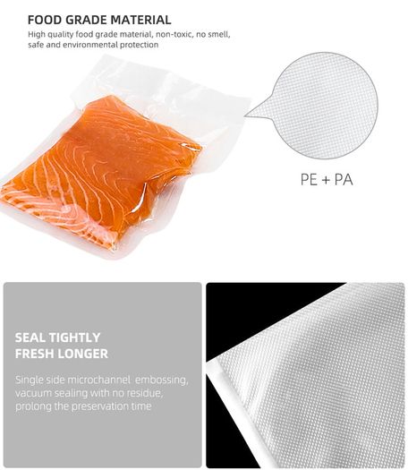 BPA Free Vacuum Sealing Bags Vacuum Storage Bags Kitchen Dry Wet Food Fruit Vaccum Sealer Packer Fresh-Keeping Bags 28x35-100pcs