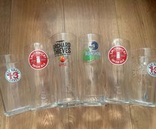Samuel Adams Boston Lager Beer Pint Glass Tiger beer Official Pint Glass guinness hop house 13 smithwicks orchard thieves Rockshore cider Galway hooker