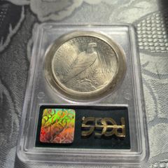 Graded MS64 Silver Peace Dollar coin PCGS
