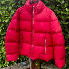 Mint Velvet Red Down Puffer Jacket Size 16 90% Down