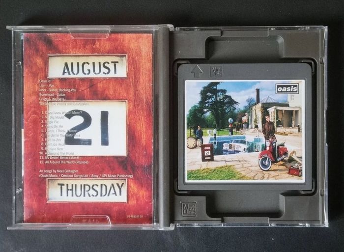 Be here now and what's the story minidisc albums.