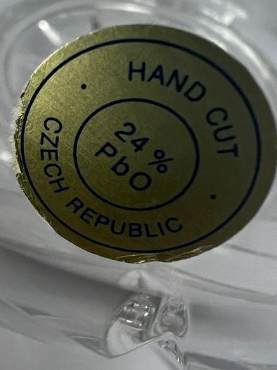 Vintage Czech Crystal bowl