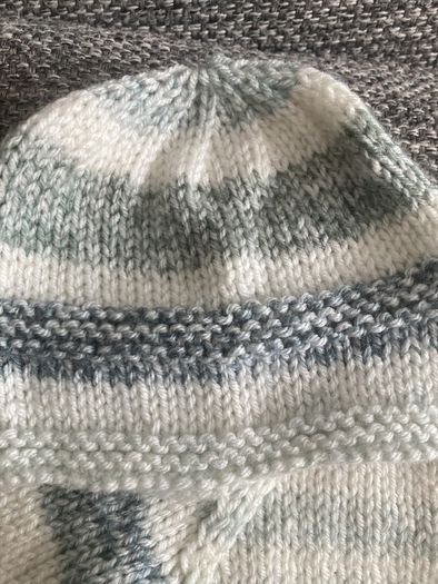 Handknit cardigan and hat NB