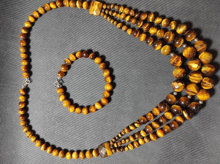 Tiger eye matching set