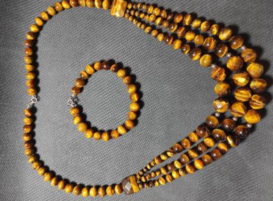 Tiger eye matching set