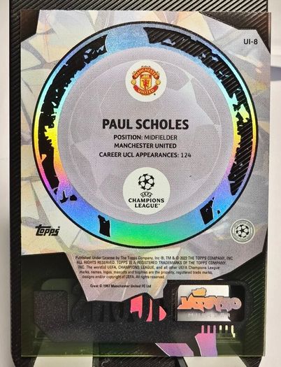 2023-24 Topps Crystal UEFA UCL Icons #UI-8 Paul Scholes Manchester United
